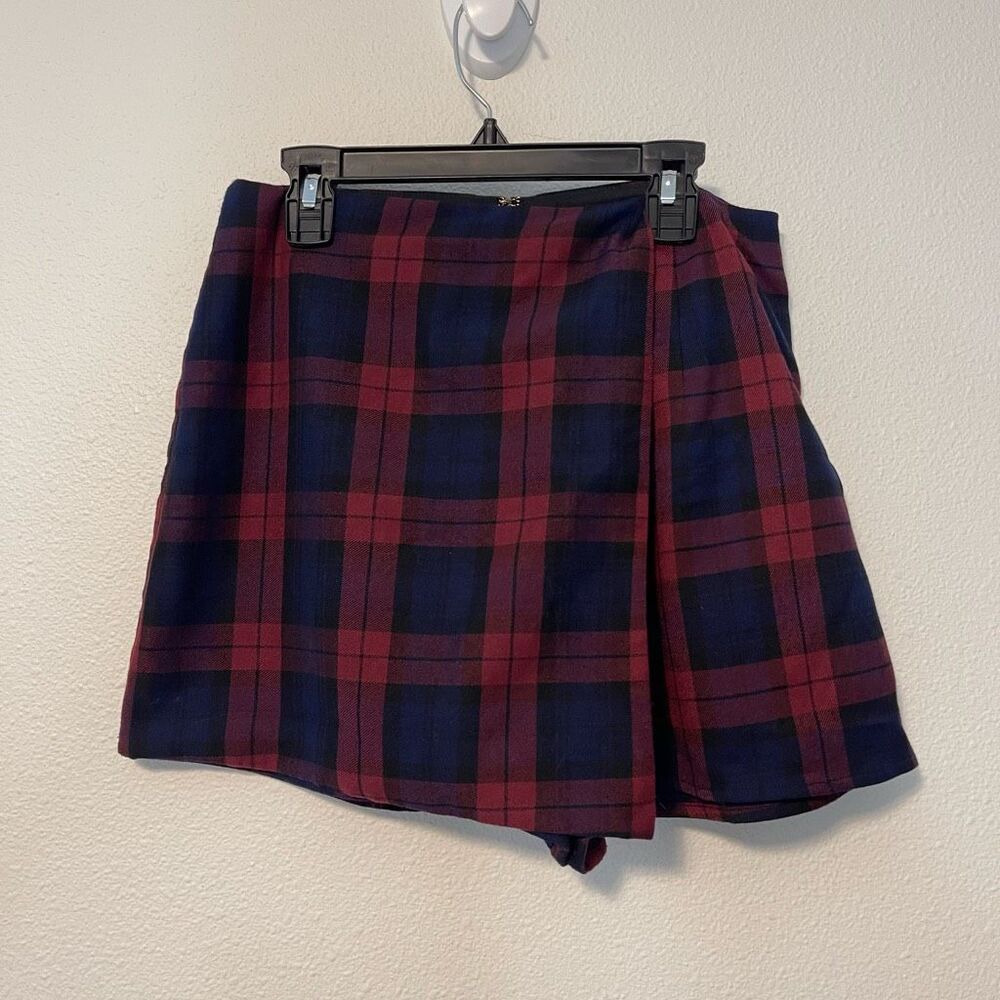 Lovers + Friends Plaid Mini Skort‎ Size Small